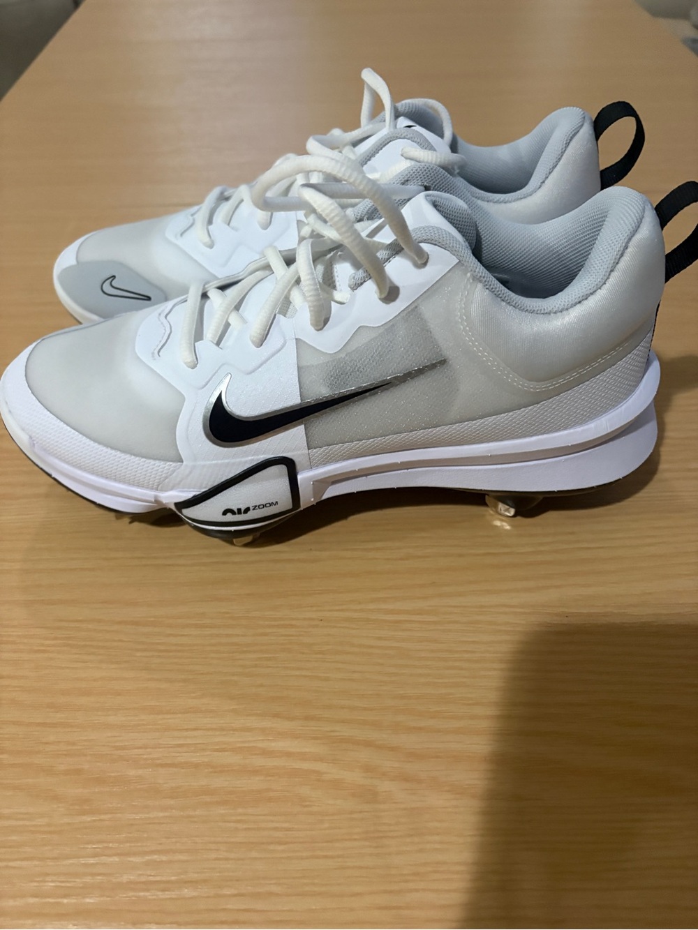 Nike trout air zoom white baseball metal cleats size 8 - Picture 4 of 9